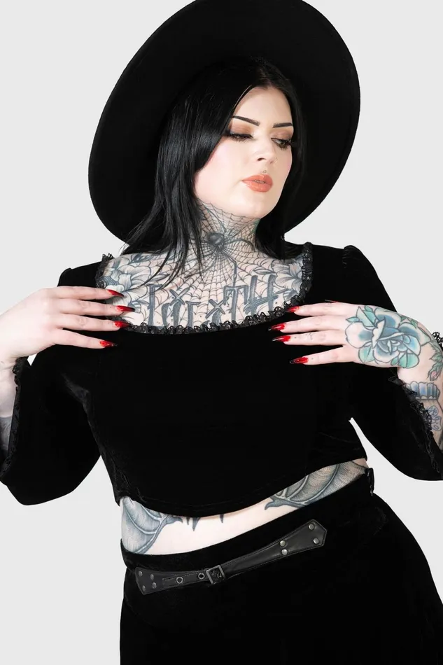 Killstar Long Sleeves Women Harietta Long Sleeve Top