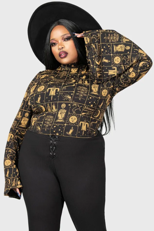 Killstar Long Sleeves Women Incarnate Top