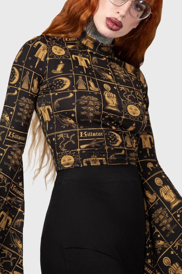 Killstar Long Sleeves Women Incarnate Top