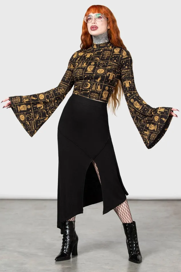 Killstar Long Sleeves Women Incarnate Top