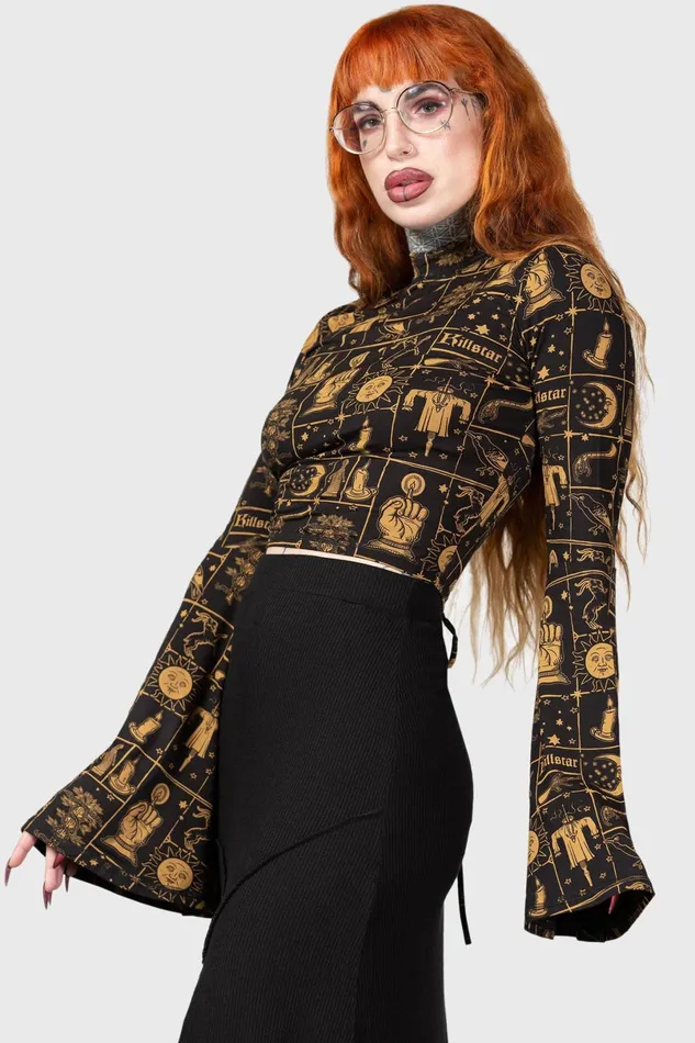 Killstar Long Sleeves Women Incarnate Top
