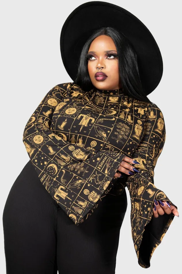 Killstar Long Sleeves Women Incarnate Top