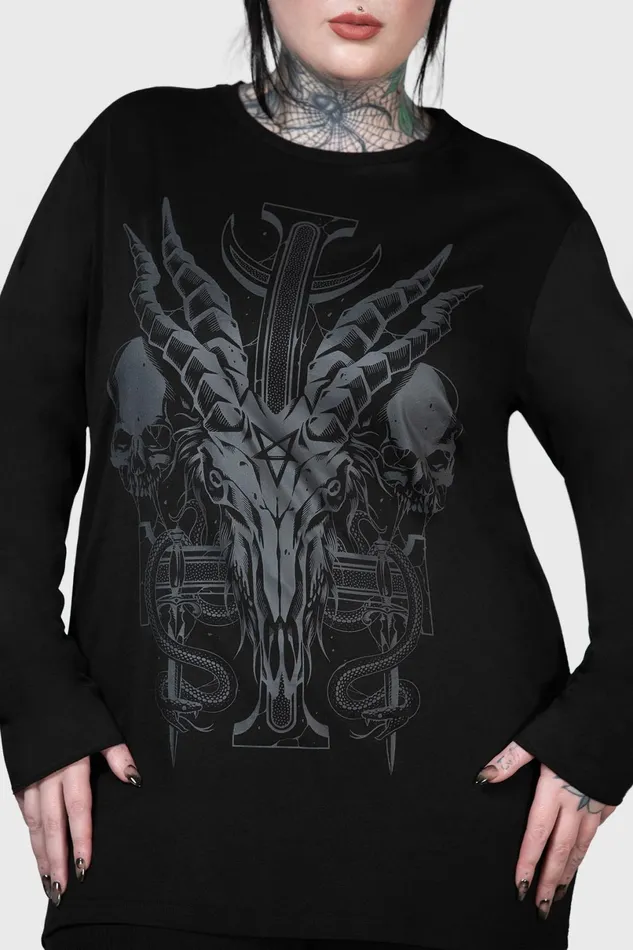 Killstar Long Sleeves Women Infernal Ashes Long Sleeve Top