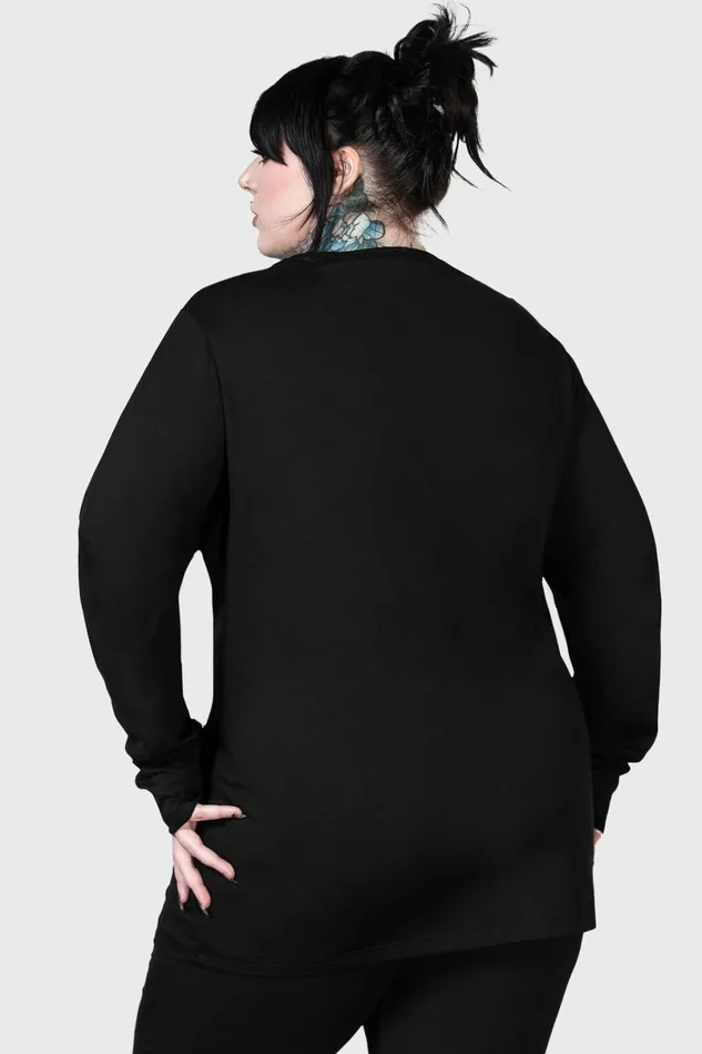 Killstar Long Sleeves Women Infernal Ashes Long Sleeve Top