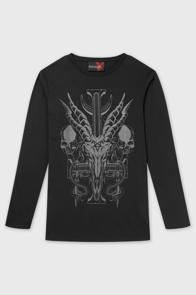 Killstar Long Sleeves Women Infernal Ashes Long Sleeve Top