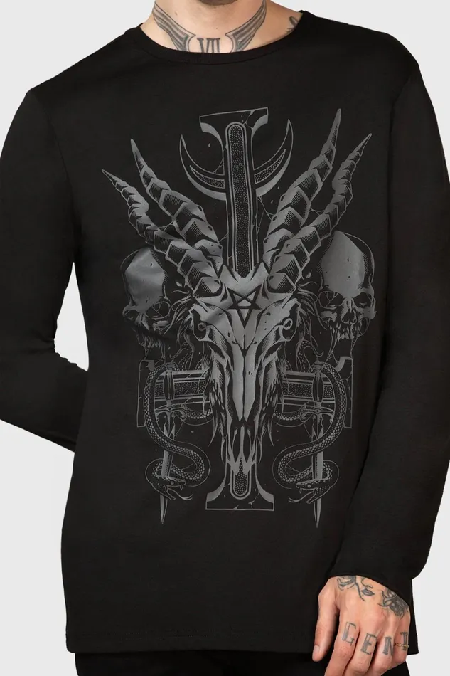 Killstar Long Sleeves Women Infernal Ashes Long Sleeve Top