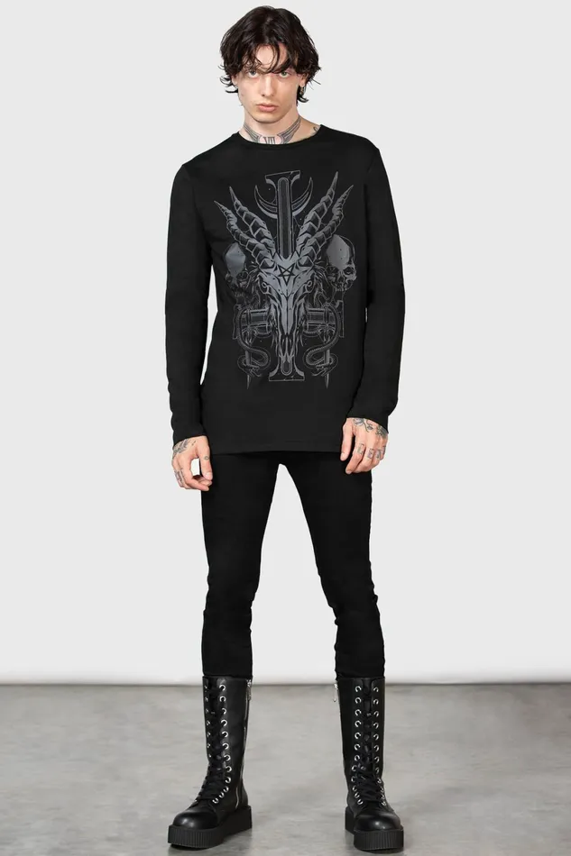Killstar Long Sleeves Women Infernal Ashes Long Sleeve Top