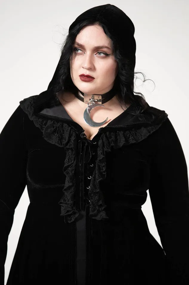 Killstar Long Sleeves Women Weira Hooded Top
