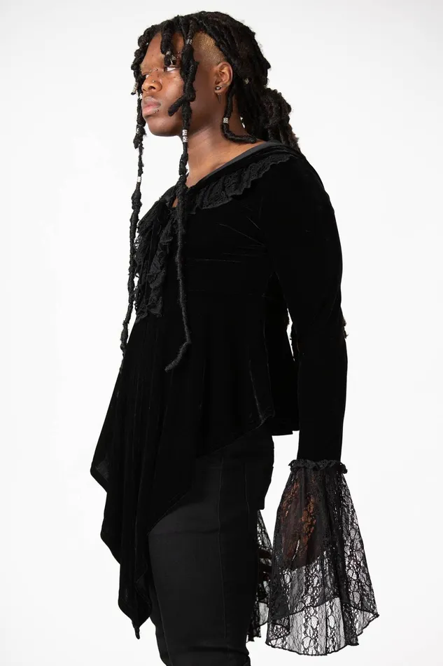 Killstar Long Sleeves Women Weira Hooded Top