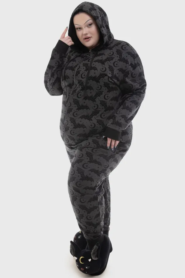 Killstar Loungewear Women Cosmic Bat Onesie