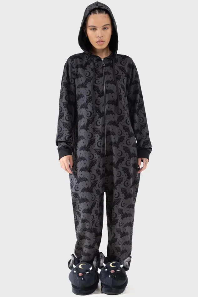 Killstar Loungewear Women Cosmic Bat Onesie