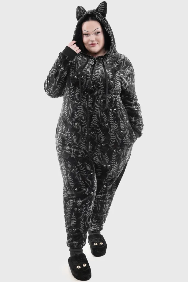 Killstar Loungewear Women Familiar Woods Onesie