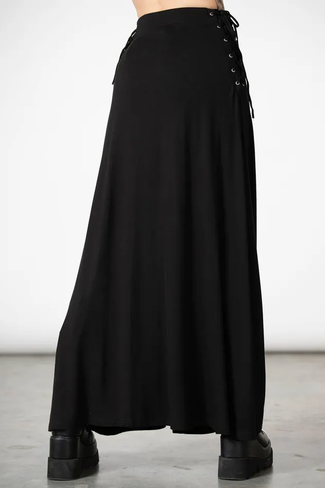 Killstar Maxi Skirts Women Hellverina Split Maxi Skirt