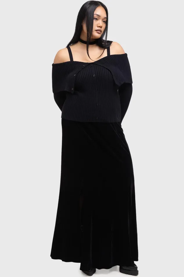 Killstar Maxi Skirts Women Void Viper Skirt