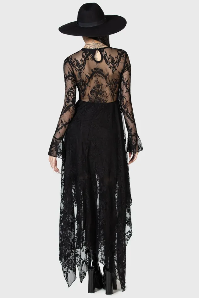 Killstar Maxi Women Shadow Figure Maxi Dress