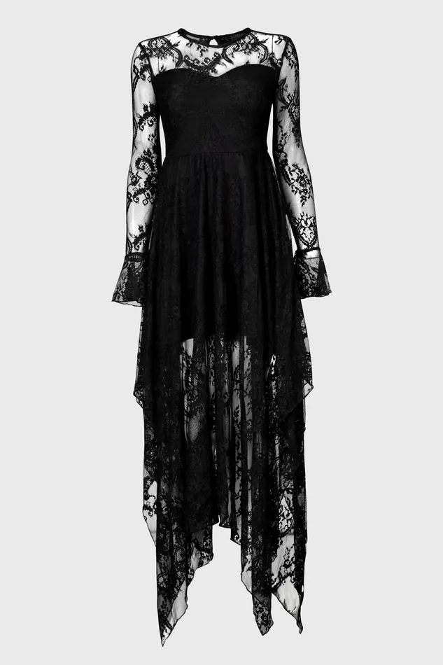 Killstar Maxi Women Shadow Figure Maxi Dress