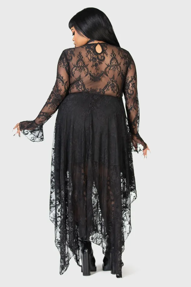 Killstar Maxi Women Shadow Figure Maxi Dress