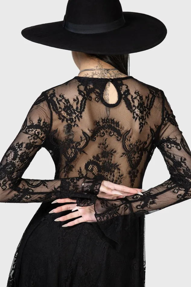 Killstar Maxi Women Shadow Figure Maxi Dress