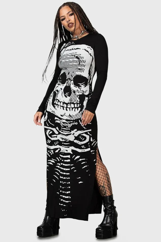 Killstar Maxi Women Spine Chilling Maxi Dress