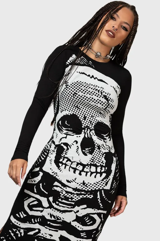 Killstar Maxi Women Spine Chilling Maxi Dress