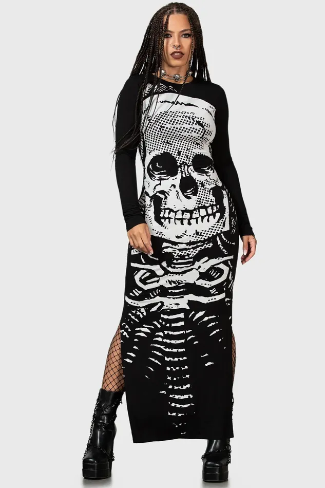 Killstar Maxi Women Spine Chilling Maxi Dress