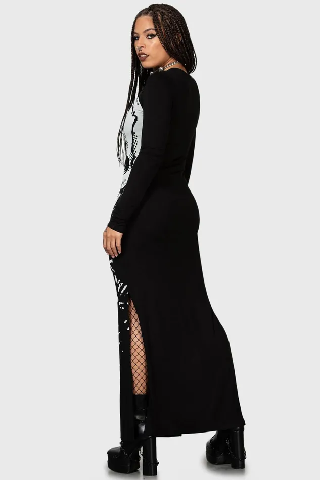 Killstar Maxi Women Spine Chilling Maxi Dress
