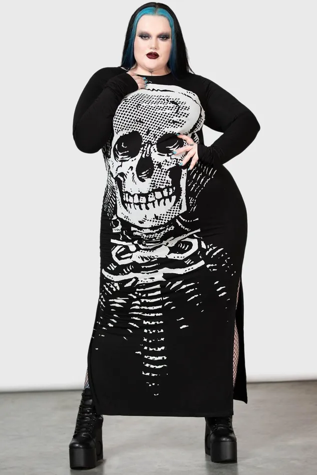 Killstar Maxi Women Spine Chilling Maxi Dress