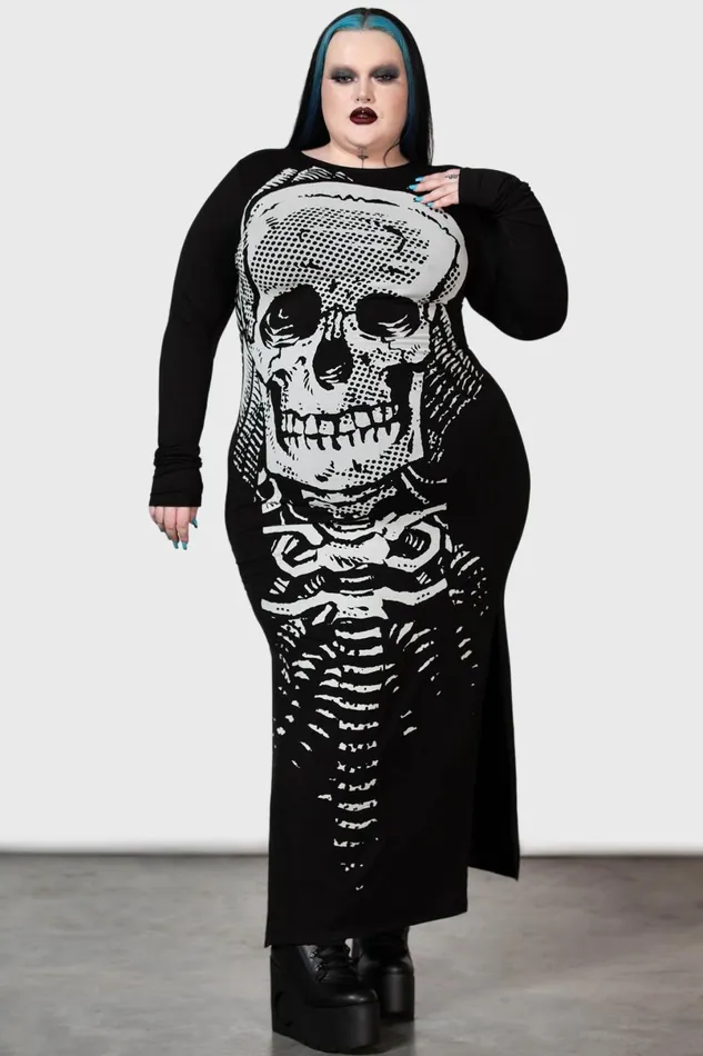 Killstar Maxi Women Spine Chilling Maxi Dress