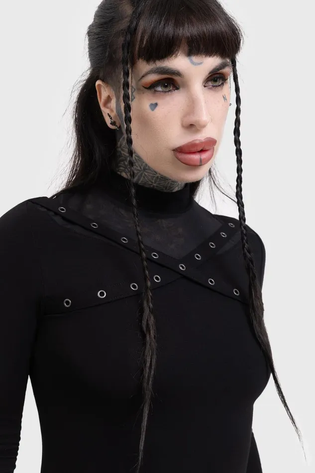 Killstar Midi Women Midnight Riot Dress