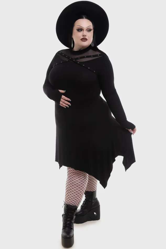 Killstar Midi Women Midnight Riot Dress