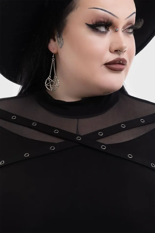 Killstar Midi Women Midnight Riot Dress