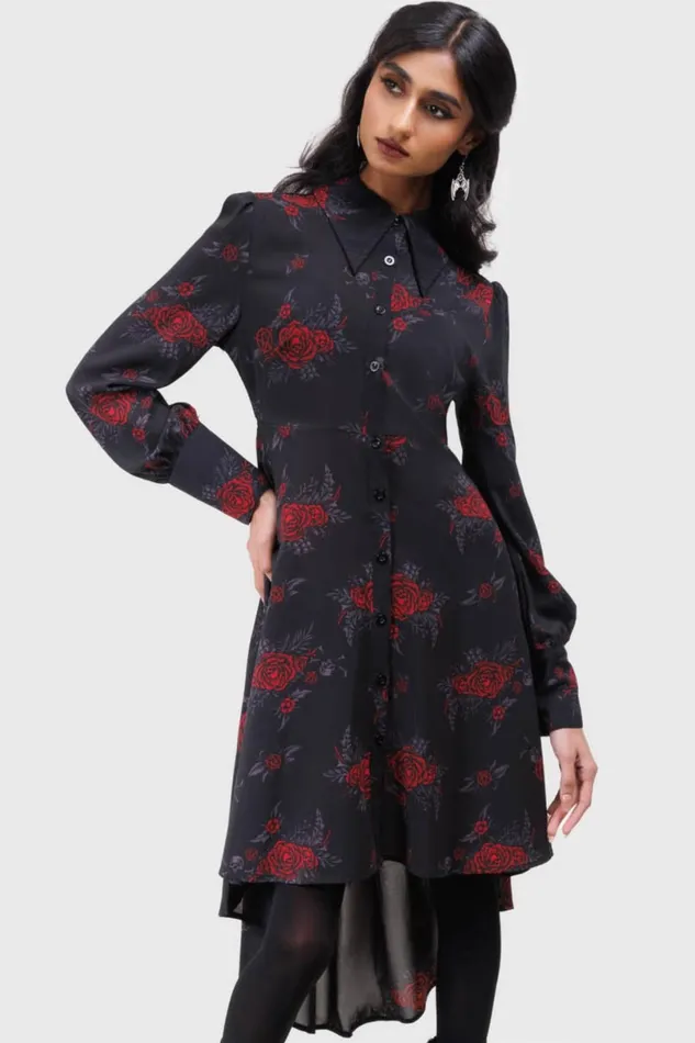 Killstar Midi Women Pandora Shirt Dress