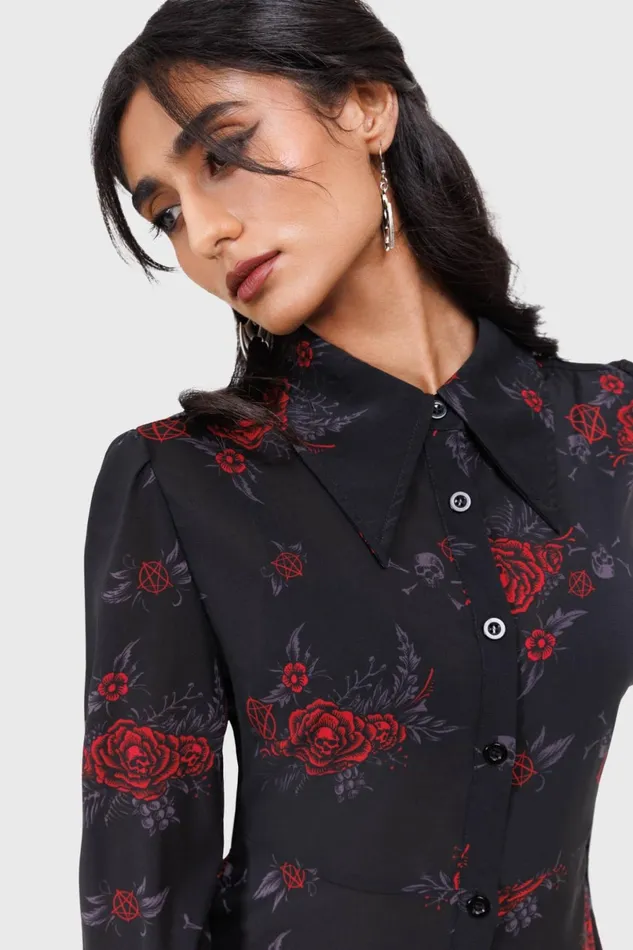 Killstar Midi Women Pandora Shirt Dress