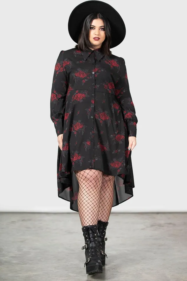 Killstar Midi Women Pandora Shirt Dress