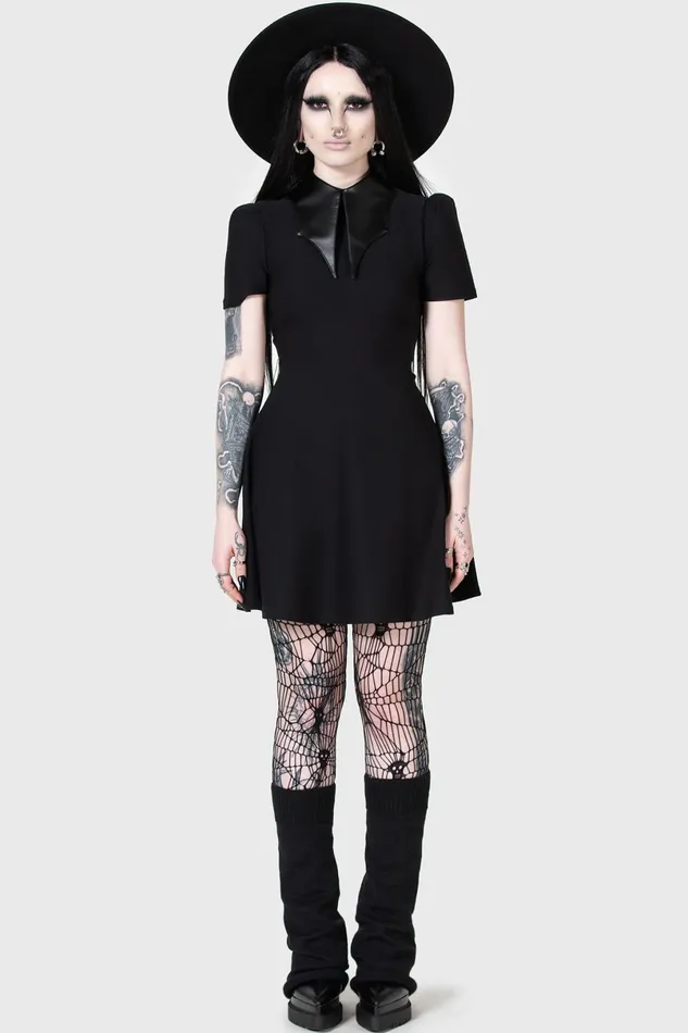 Killstar Mini Women Chapel Collar Dress
