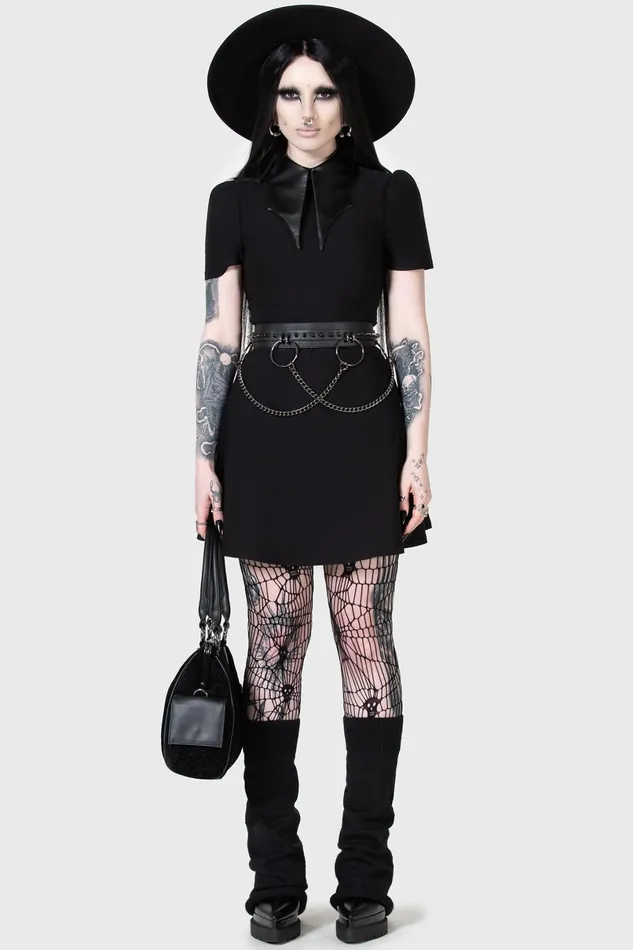 Killstar Mini Women Chapel Collar Dress