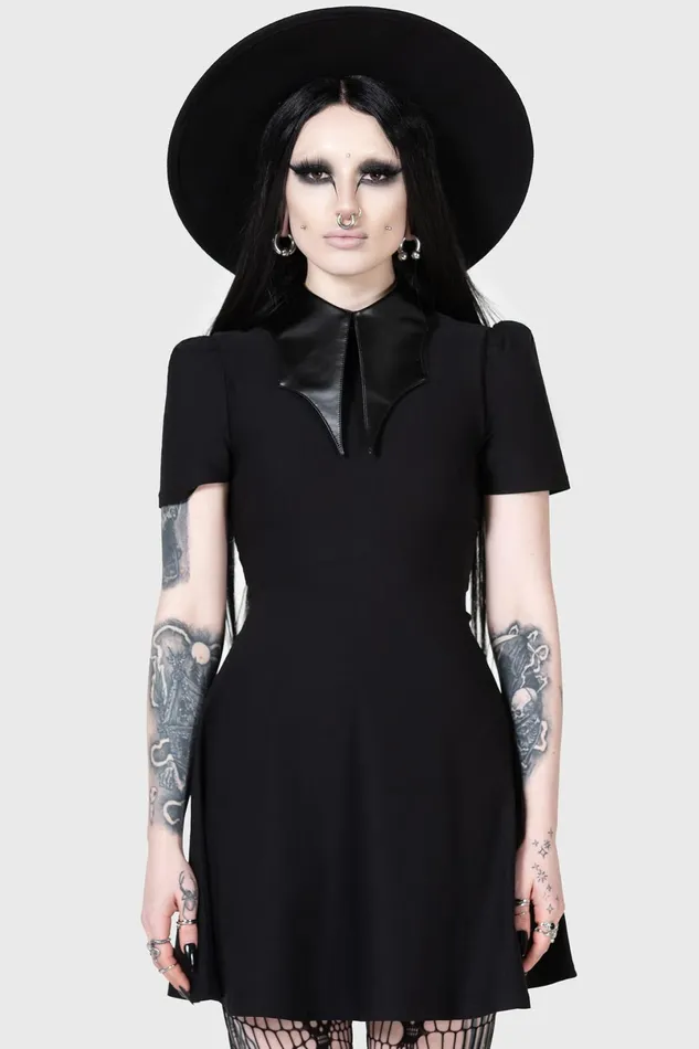 Killstar Mini Women Chapel Collar Dress
