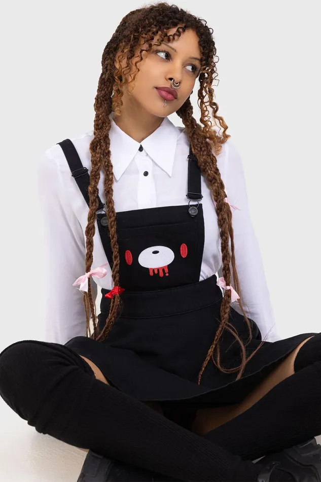 Killstar Mini Women Naughty Grizzly Pinafore Dress