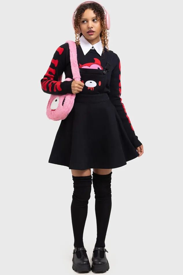 Killstar Mini Women Naughty Grizzly Pinafore Dress