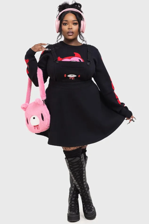 Killstar Mini Women Naughty Grizzly Pinafore Dress