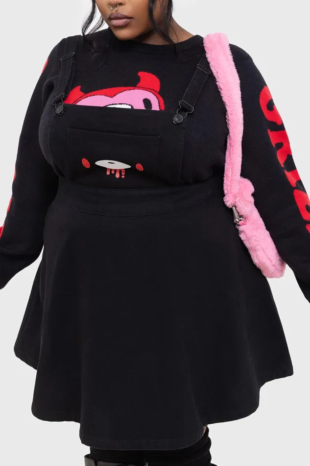 Killstar Mini Women Naughty Grizzly Pinafore Dress