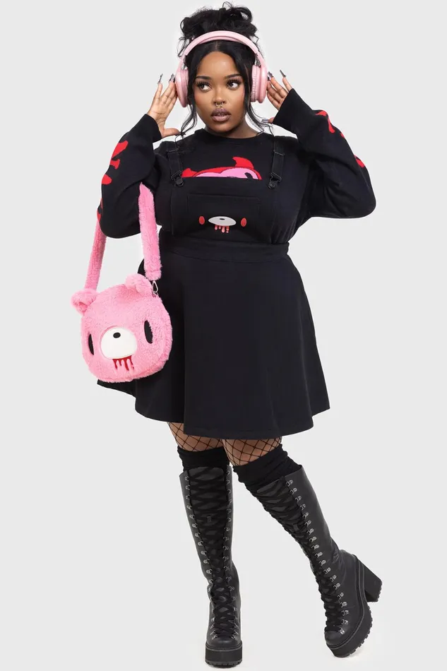Killstar Mini Women Naughty Grizzly Pinafore Dress
