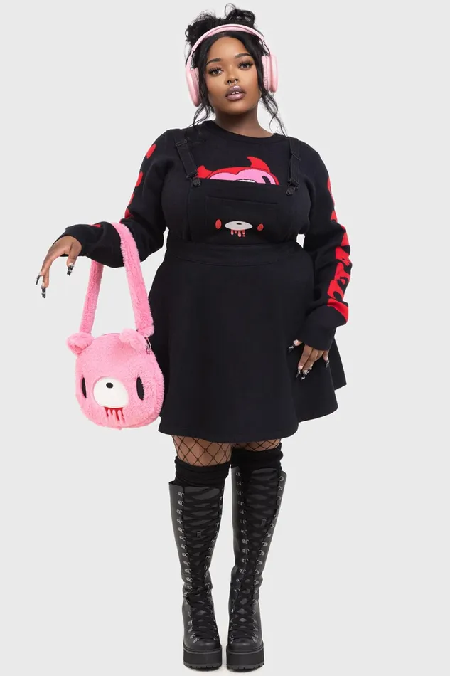 Killstar Mini Women Naughty Grizzly Pinafore Dress