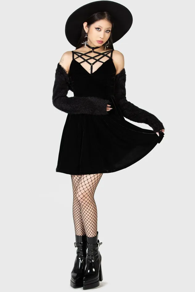 Killstar Party Women Magica Skater Dress B