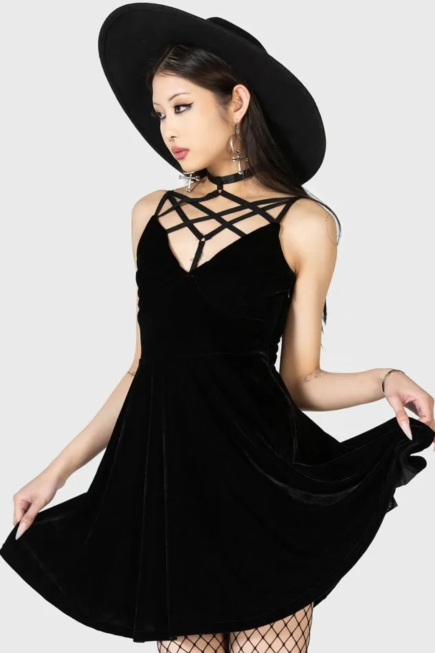 Killstar Party Women Magica Skater Dress B