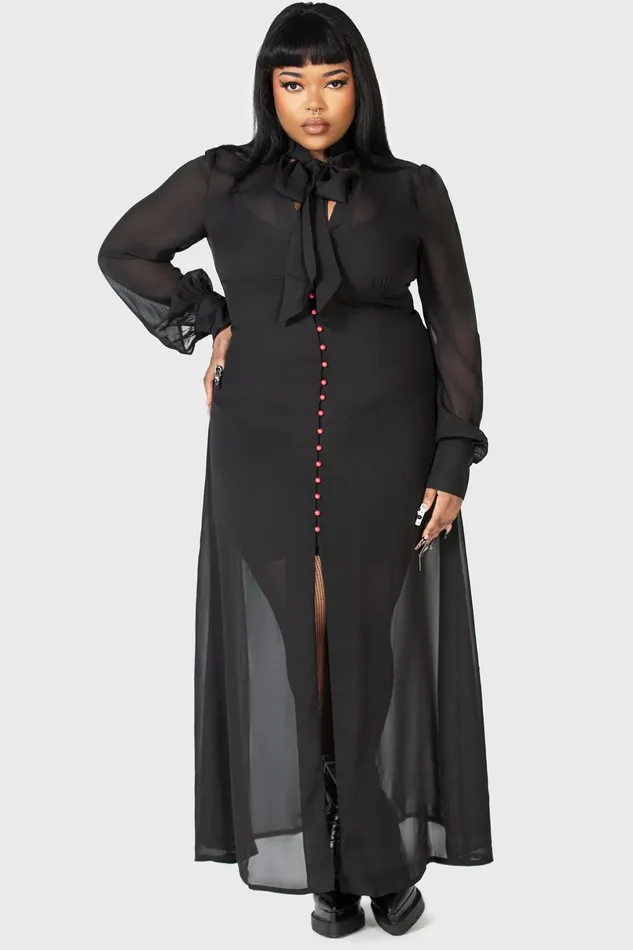 Killstar Shirt Women Cecile Maxi Dress