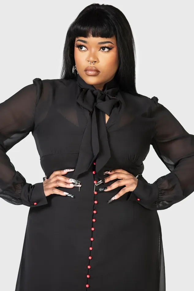 Killstar Shirt Women Cecile Maxi Dress