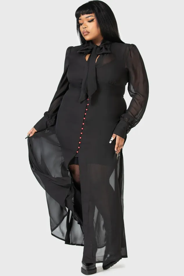 Killstar Shirt Women Cecile Maxi Dress