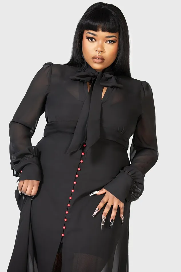 Killstar Shirt Women Cecile Maxi Dress