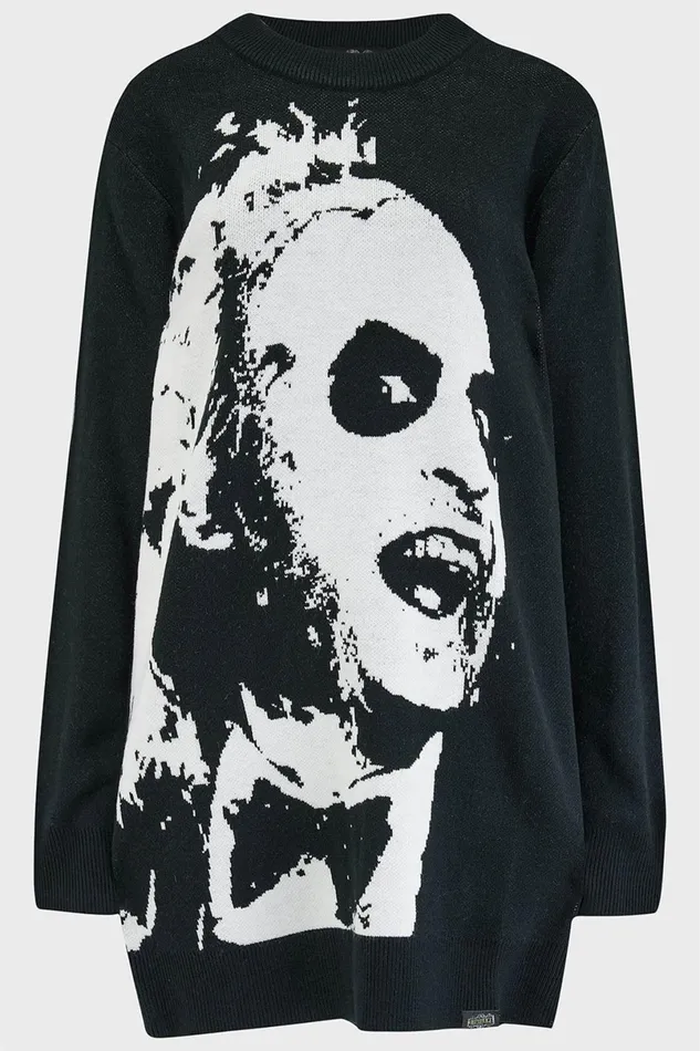 Killstar Sweaters Women Ghost With The Most Intarsia Sweater